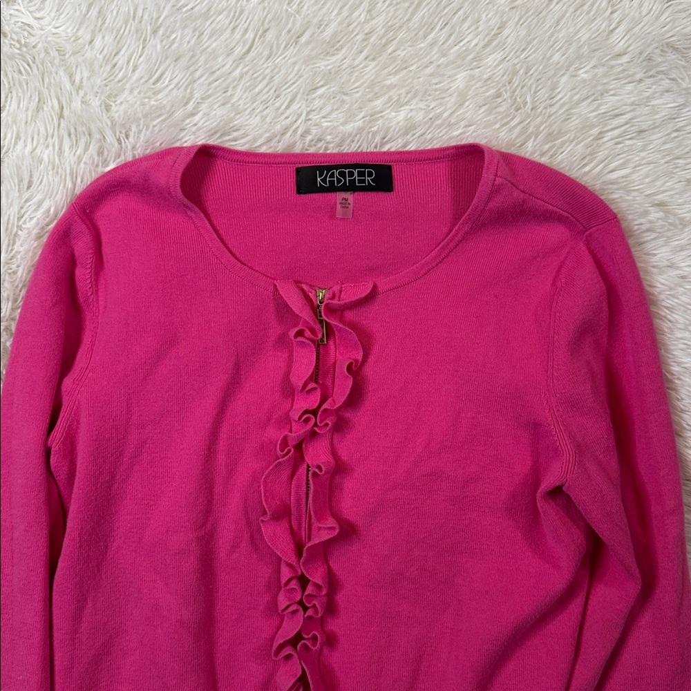 Kasper Ruffle Sweater - Picture 3 of 7